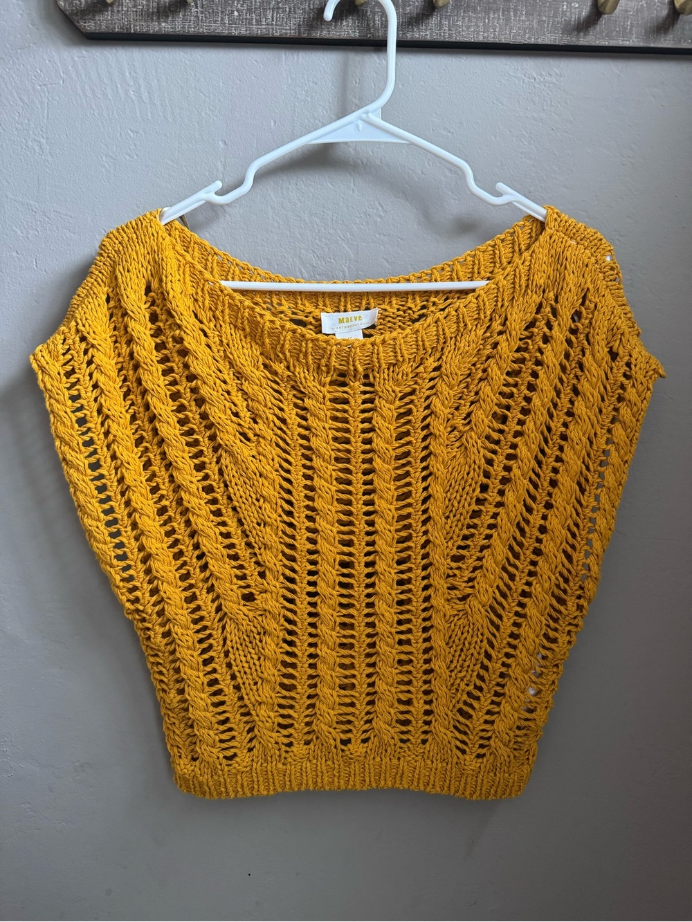 Maeve Mustard Sweater Top from Anthropologie